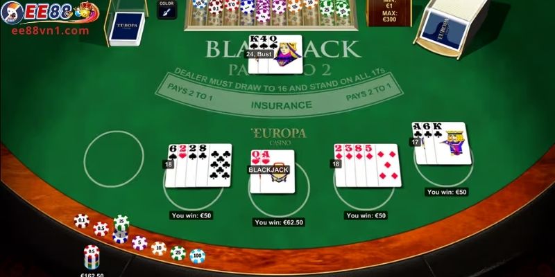 Blackjack EE88 – Nâng Cao Kỹ Năng Tính Toán Chiến Lược Cược